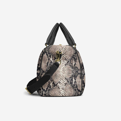 Python Deluxe Travel Bag – Italian Leather Duffel, Limited Edition