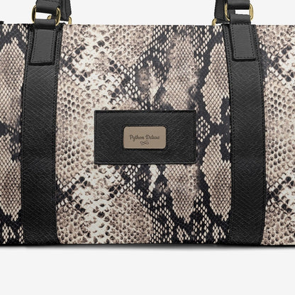 Python Deluxe Travel Bag – Italian Leather Duffel, Limited Edition