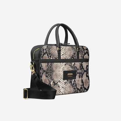 🐍Python Prestige Luxury Work Bag – Italian Leather Laptop Briefcase