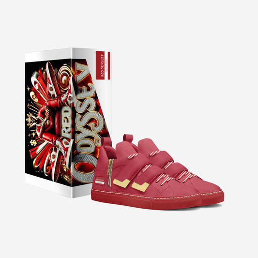 🔥 Red Odyssey – Limited Edition Double Strap Street Sneaker | Handcrafted in Italy by Bullish Boutique