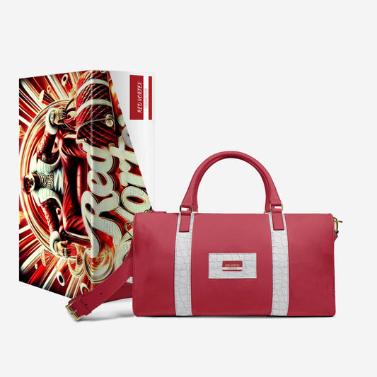 RED VORTEX – Limited Edition Designer Luxe Travel Bag | Handcrafted in Italy by Bullish Boutique