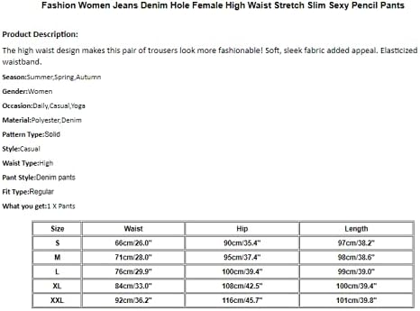 👖 High Waist Ripped Denim Skinny Jeans for Women – Stretch Fit, Blue Wash