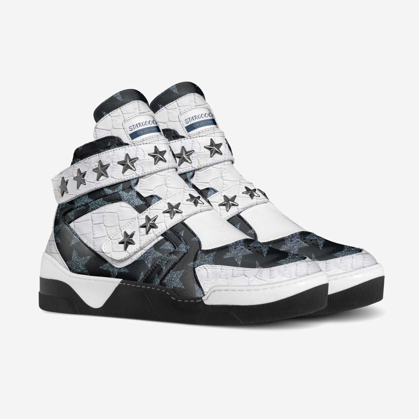 STARGOOCHI Fashion Stars Hi Top Sneakers – Limited Edition Italian Luxury