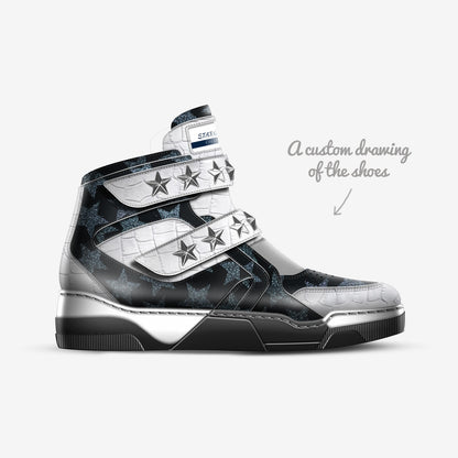 STARGOOCHI Fashion Stars Hi Top Sneakers – Limited Edition Italian Luxury