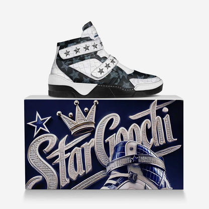 STARGOOCHI Fashion Stars Hi Top Sneakers – Limited Edition Italian Luxury