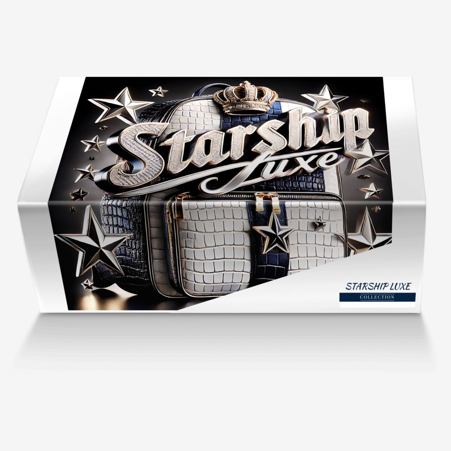 STARBORN Modern Travel Luxe Backpack – Limited Edition Handmade in Italy | Designer Star Print Leather Backpack