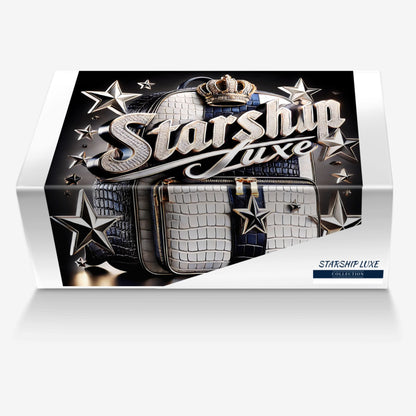 STARBORN Modern Travel Luxe Backpack – Limited Edition Handmade in Italy | Designer Star Print Leather Backpack