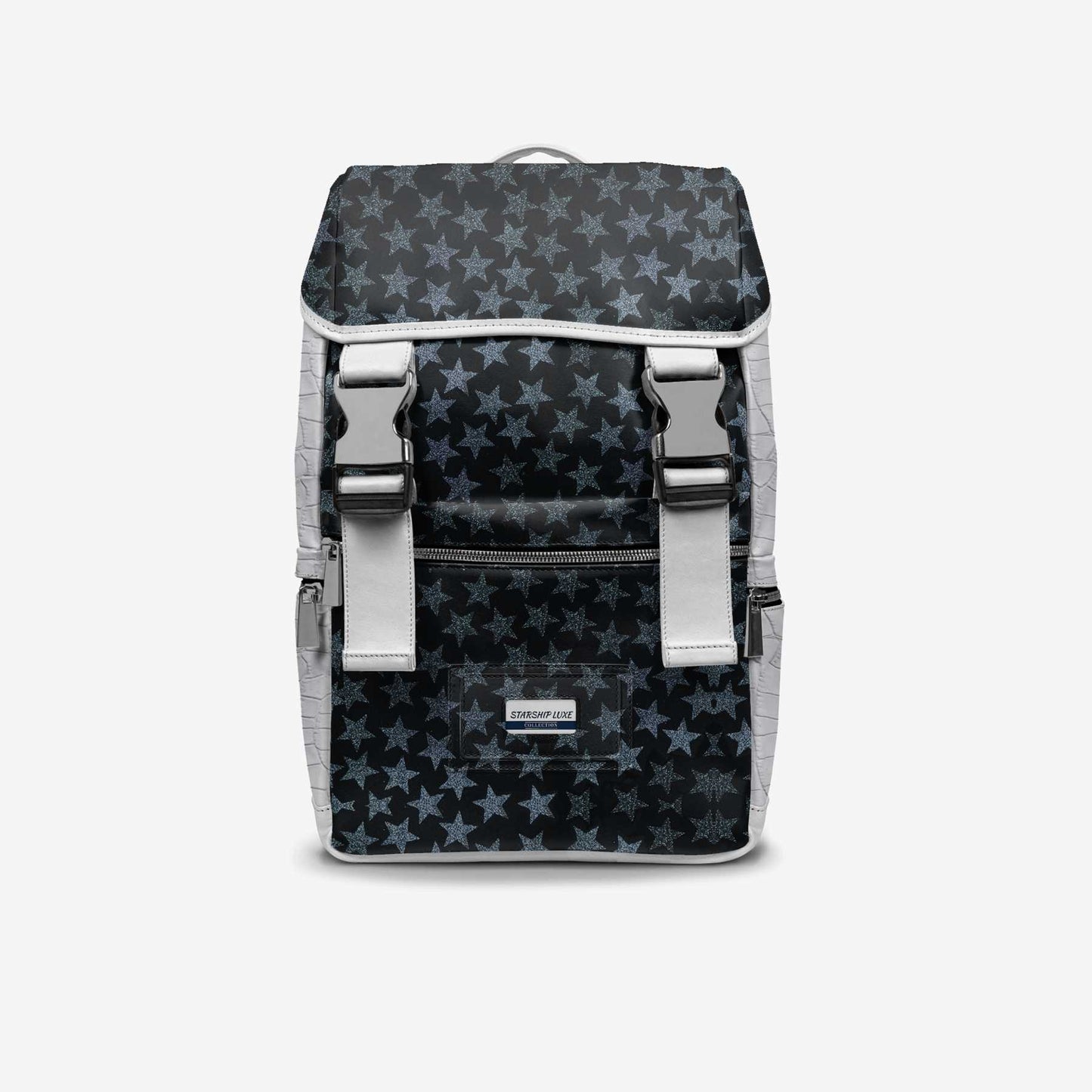 STARBORN Modern Travel Luxe Backpack – Limited Edition Handmade in Italy | Designer Star Print Leather Backpack