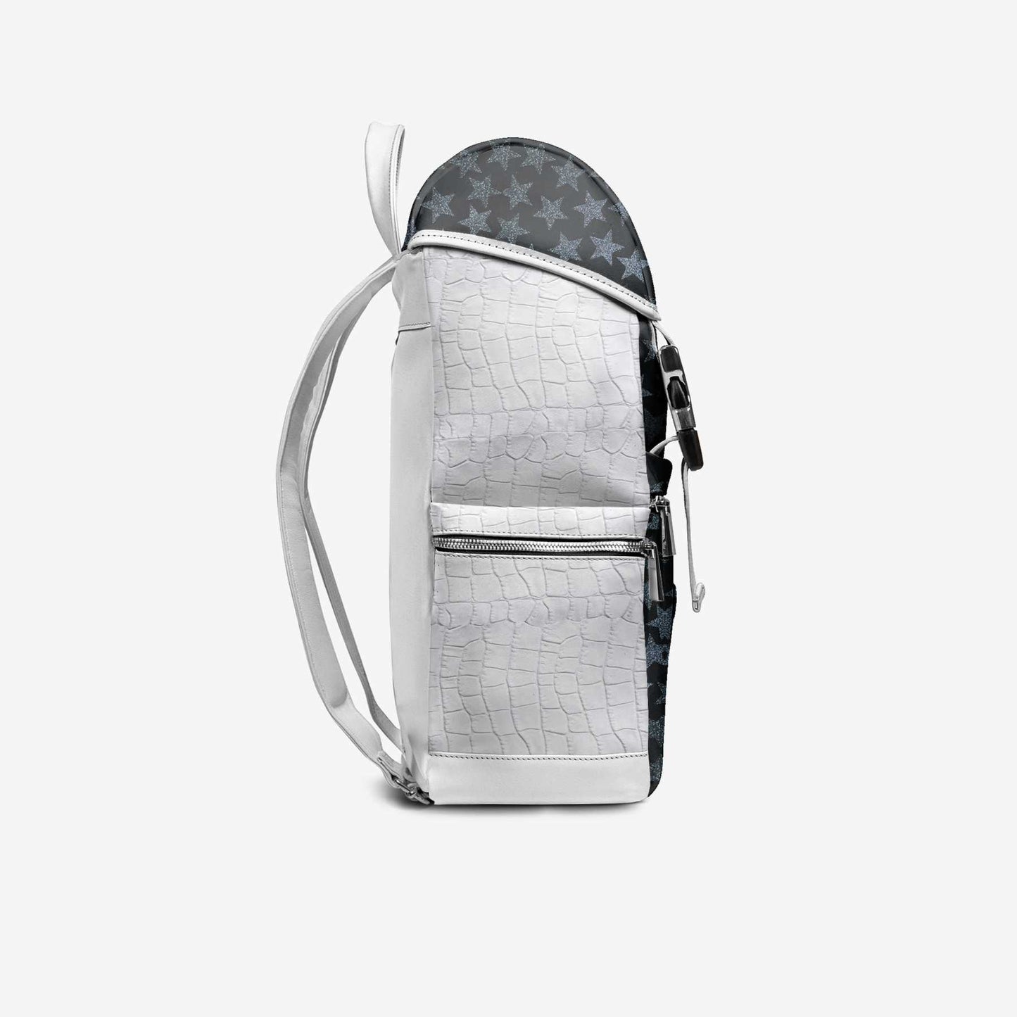 STARBORN Modern Travel Luxe Backpack – Limited Edition Handmade in Italy | Designer Star Print Leather Backpack