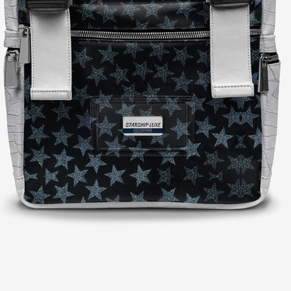 STARBORN Modern Travel Luxe Backpack – Limited Edition Handmade in Italy | Designer Star Print Leather Backpack