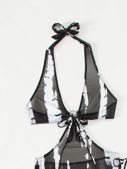 Chic Waves 3-Piece Bikini Swimsuit Set – Quick-Dry, Printed Design