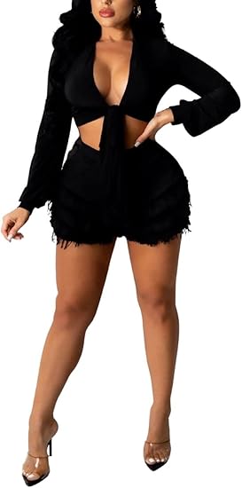 👖 Layered Fray Edge High-Waist Denim Shorts – Street Chic Statement