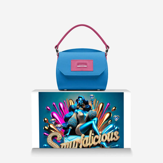 Smurfalicious Luxury Fashion Bag – Italian-Made Designer Trunk Purse