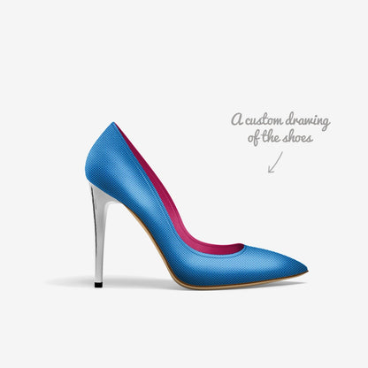 Smurfette Full Cut Stiletto – Italian-Made High Heel by Bullish Boutique