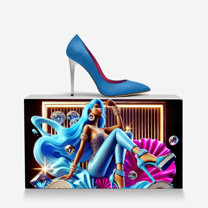 Smurfette Full Cut Stiletto – Italian-Made High Heel by Bullish Boutique