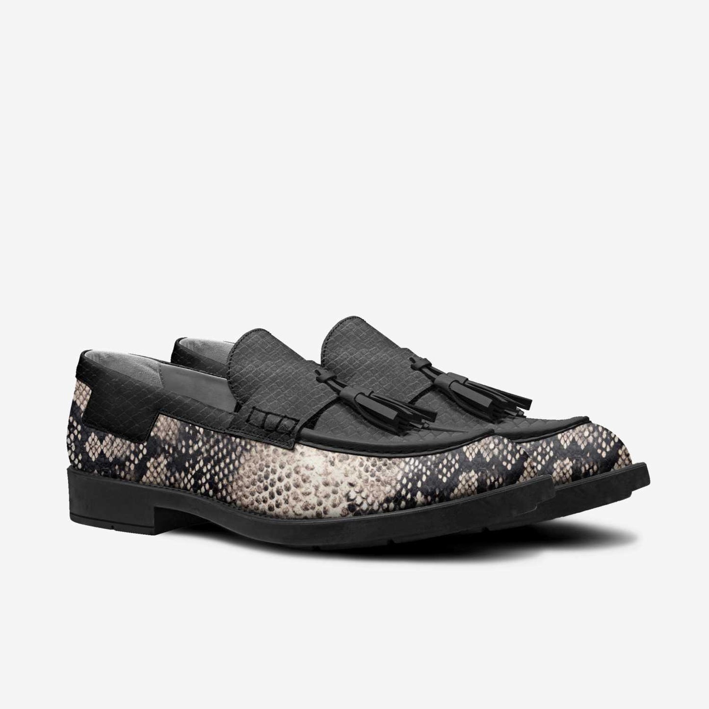 🐍 Snake Eyes Tassel Loafers – Italian Leather Slip-Ons, Limited Edition