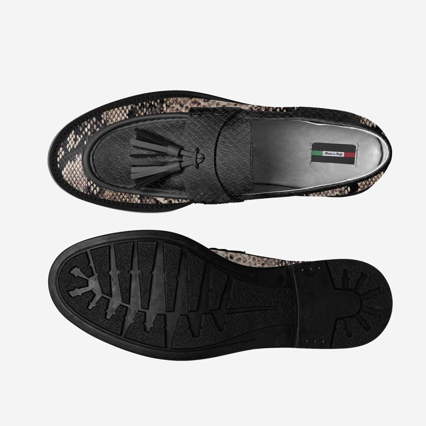🐍 Snake Eyes Tassel Loafers – Italian Leather Slip-Ons, Limited Edition
