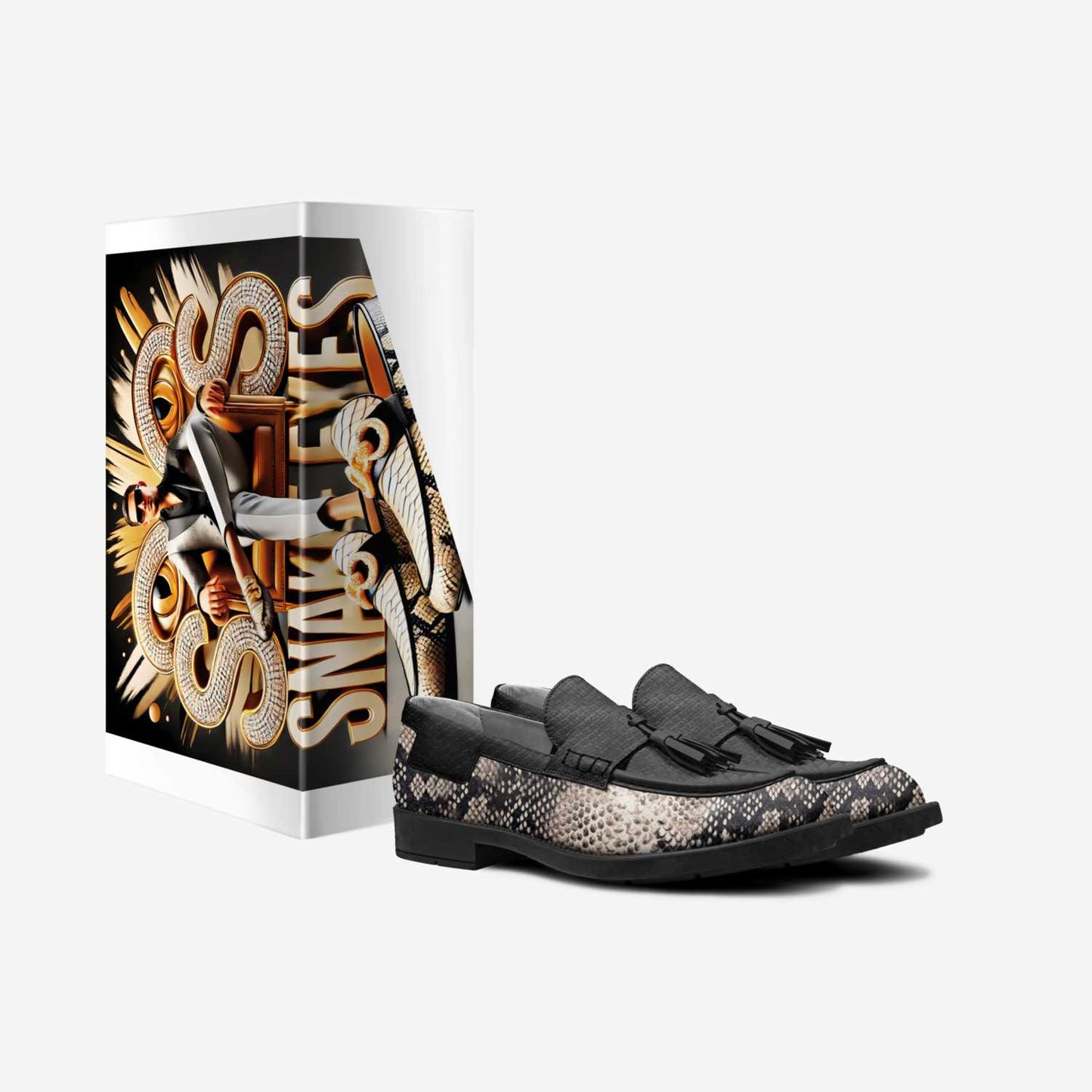 🐍 Snake Eyes Tassel Loafers – Italian Leather Slip-Ons, Limited Edition