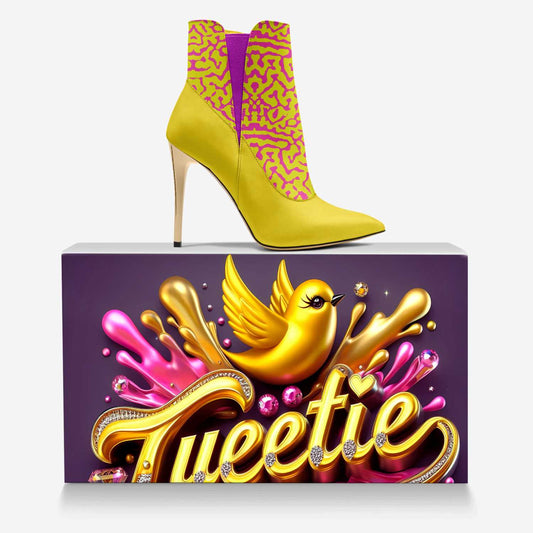 Tweetie Vixen – Italian High-Heel Slip-On Stiletto Boot | Limited Edition by Bullish Boutique