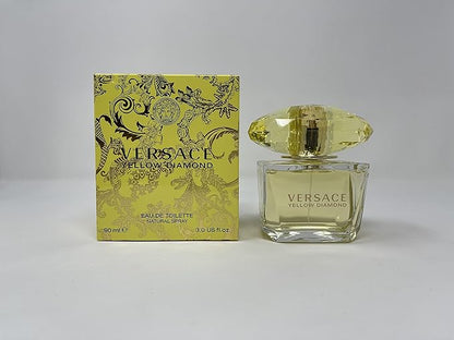 Versace Yellow Diamond Eau De Toilette 3 oz – Radiant, Luxurious Floral Fragrance