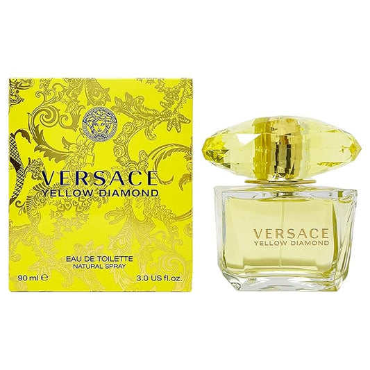 Versace Yellow Diamond Eau De Toilette 3 oz – Radiant, Luxurious Floral Fragrance