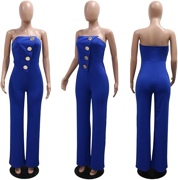 Asymmetric Hem Jumpsuit – Bold Stitch Detail One-Piece in Vibrant Hues