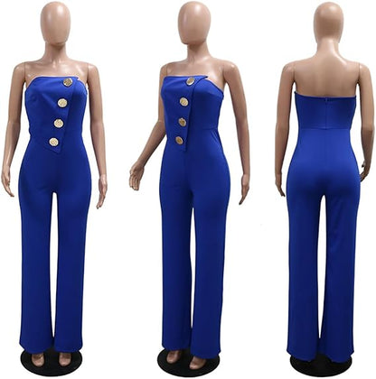 Asymmetric Hem Jumpsuit – Bold Stitch Detail One-Piece in Vibrant Hues