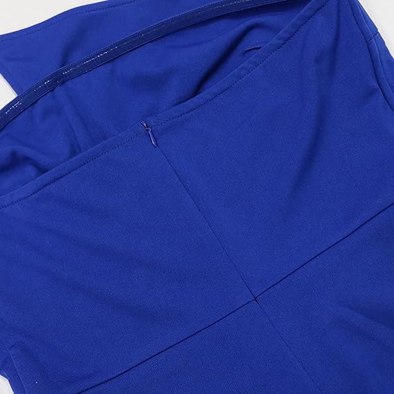 Asymmetric Hem Jumpsuit – Bold Stitch Detail One-Piece in Vibrant Hues