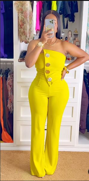 Asymmetric Hem Jumpsuit – Bold Stitch Detail One-Piece in Vibrant Hues