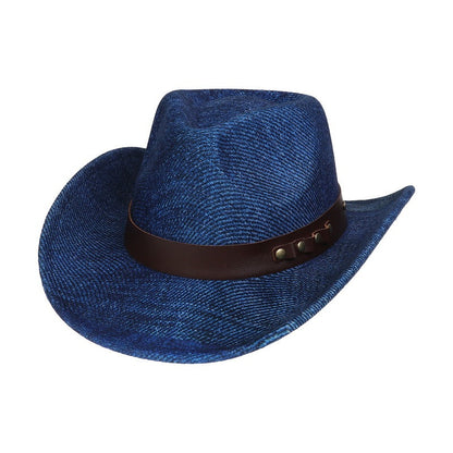 Western Retro Jazz Cowboy Hat – Twisted Flower Chain Fedora | Unisex Sunshade Outdoor Top Hat