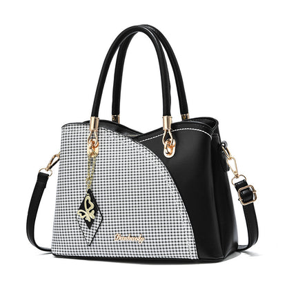 Women’s Multi Style Color Block Handbag – Elegant PU Leather Shoulder & Crossbody Bag