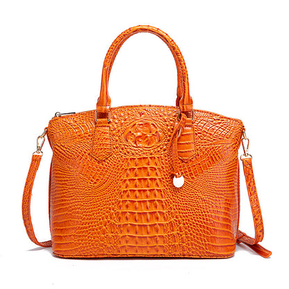 👜 Bold Luxe: Crocodile-Embossed Gradient Handbag with Convertible Strap
