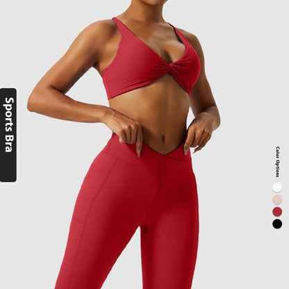 TwistFit Cross-Back Sports Bra – Bullish Flex & Flow Series