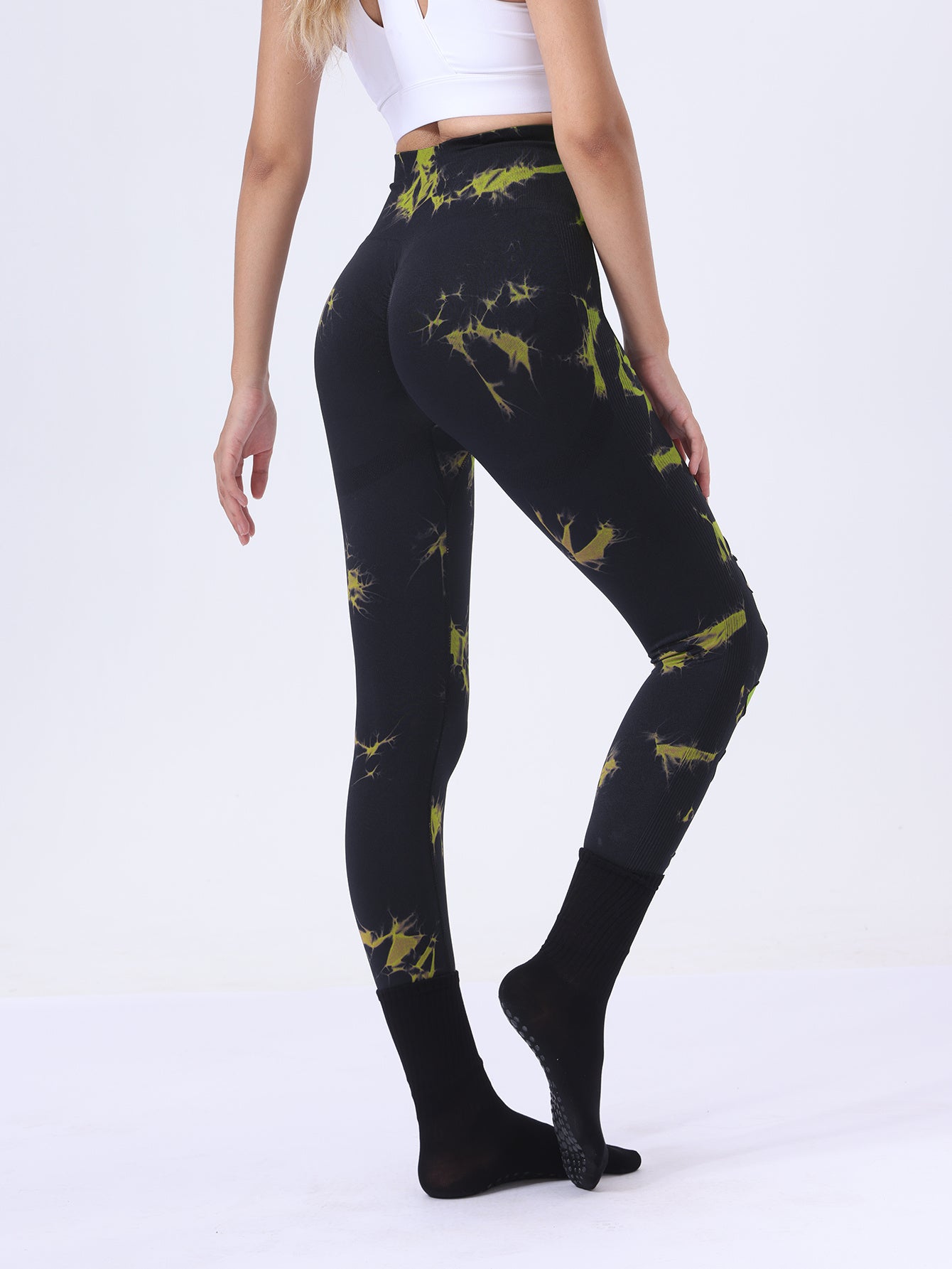 SlayCut 3-Pack Tie-Dye Ripped Leggings – Bullish Curve Contour