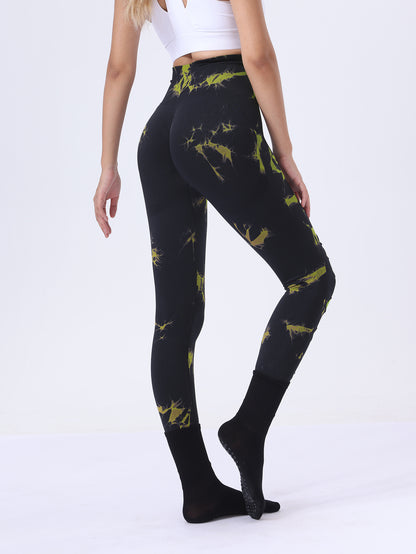 SlayCut 3-Pack Tie-Dye Ripped Leggings – Bullish Curve Contour