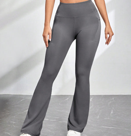 Flex & Flare High-Waist Pocket Yoga Pants – Bullish Move Edition