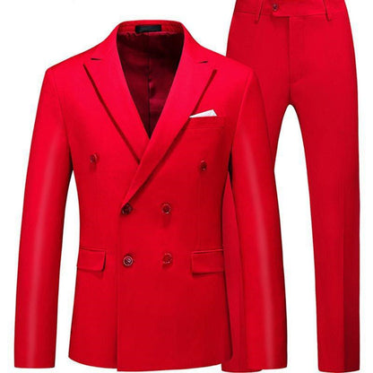 Men's 2-Piece Slim Fit Casual Tuxedo Suit – Blazer & Pants Set