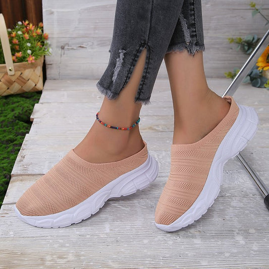 BreathEase™ Slip-On Mesh Wedge Sneakers – Lightweight & Chic Comfort Walkers