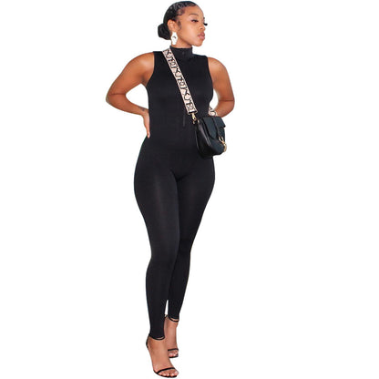 Snatched ZipFit Sleeveless Jumpsuit – Bullish SculptWear Edition