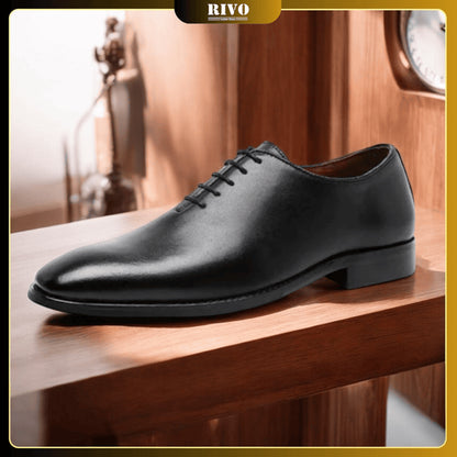 👞 Men’s Hand-Polished Leather Business Shoes – Formal Lace-Up Dress Shoe